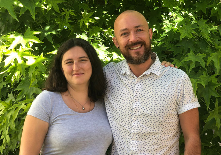 Camille Rustenholz (vice-chair, INRAE Centre Colmar) and José Tomás Matus (chair, I2SysBio) of GRAPEDIA.